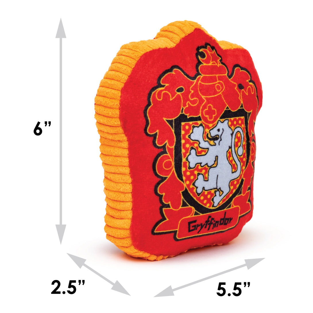 Harry Potter Gryffindor Lion Charm Crest Plush Squeaky Dog Toy – Dog Toys by Buckle - Down