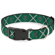 Harry Potter Slytherin Crest Plaid Snap Dog Collar – Dog Collars by Buckle - Down