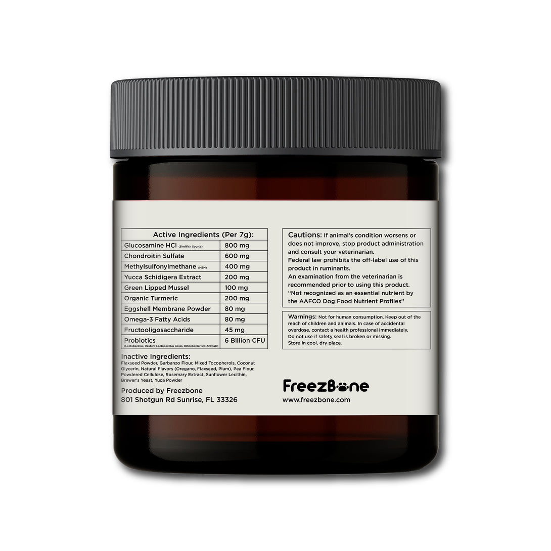 Hip & Joint Chews (90 Chews) Dog Vitamin Supplements – Dog Vitamins & Supplements by Freezbone