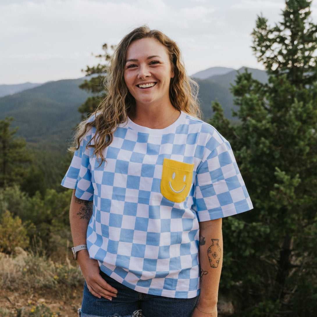 Human Oversized Cotton Smiley Tee – Mens/Womens T-Shirts by Sunbean