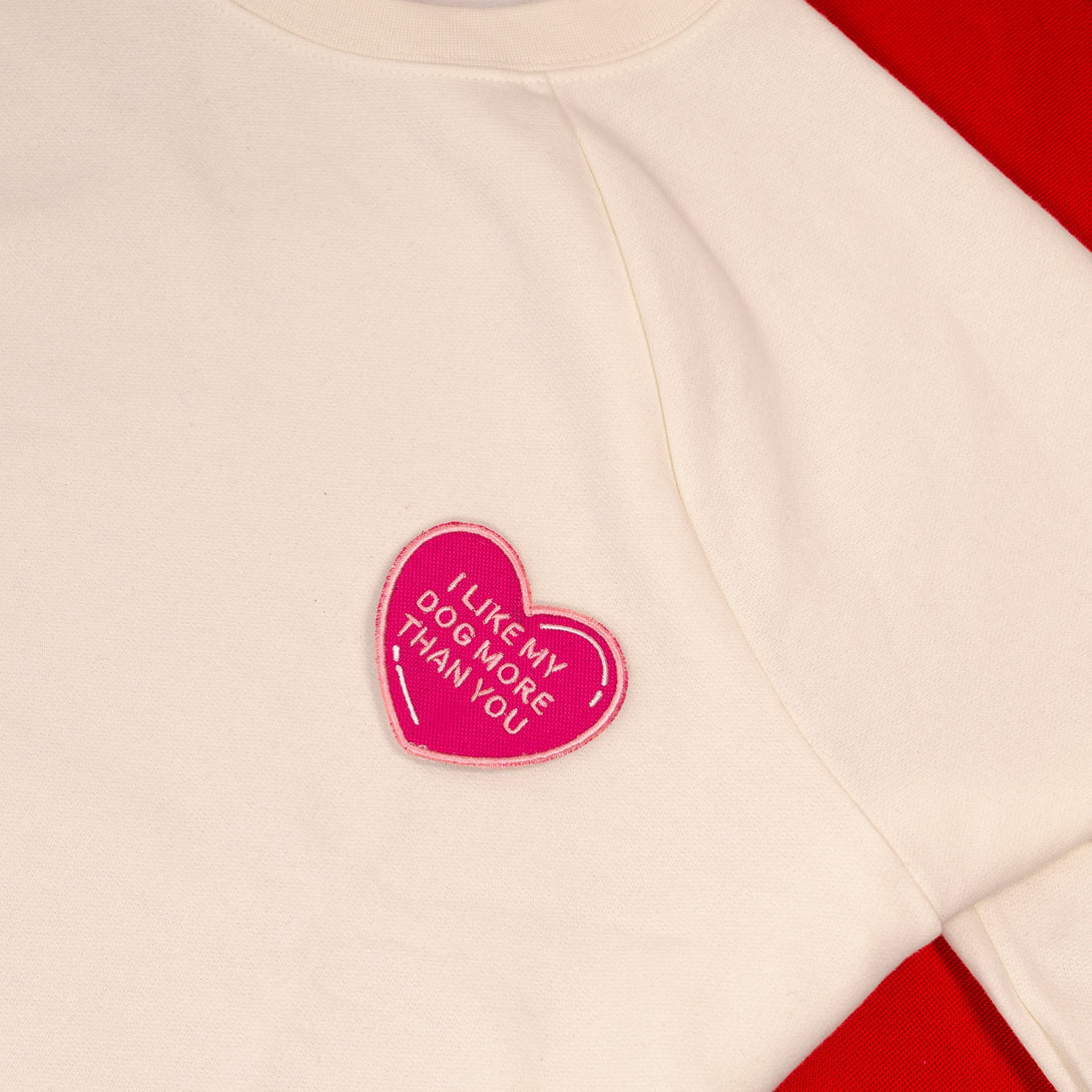 I Like My Dog More Than You Heart Patch – Accessories by K9 Sport Sack