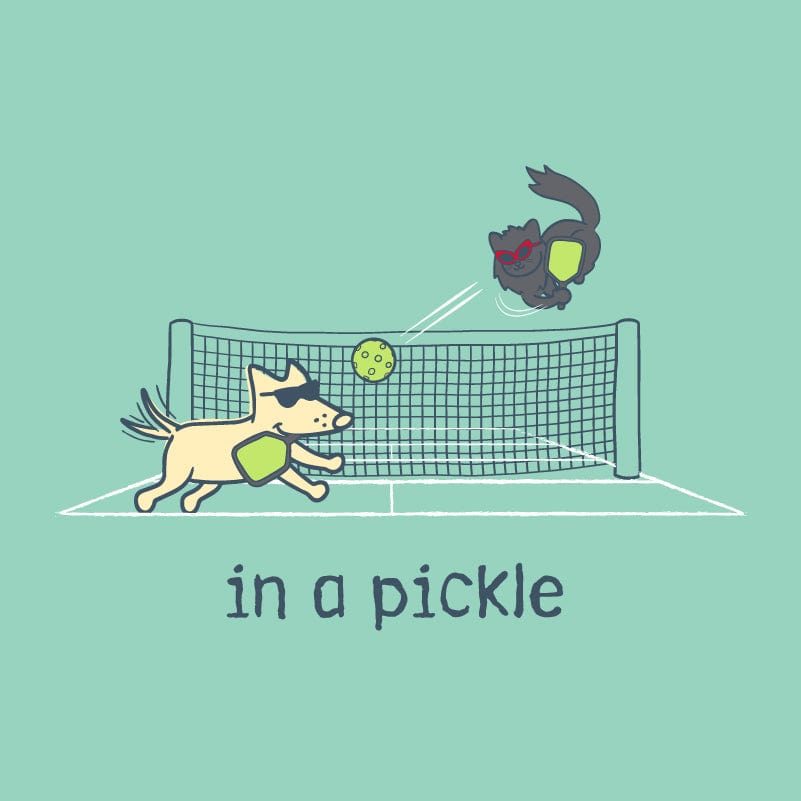 In A Pickle - Classic Tee – Mens/Womens T-Shirts by Teddy the Dog