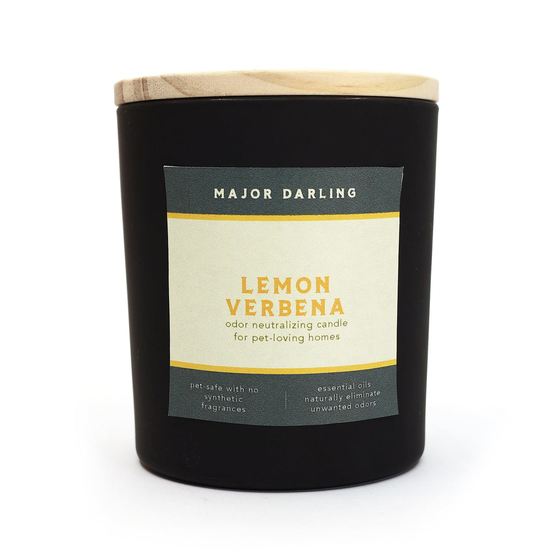 Lemon Verbena Odor Neutralizing Candle – Dog Calming Aids by Major Darling