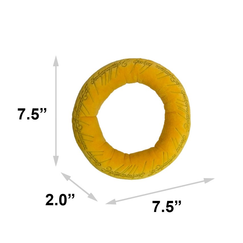 Lord of the Rings One Ring Golden Yellow Plush Squeaky Dog Toy – Dog Toys by Buckle - Down