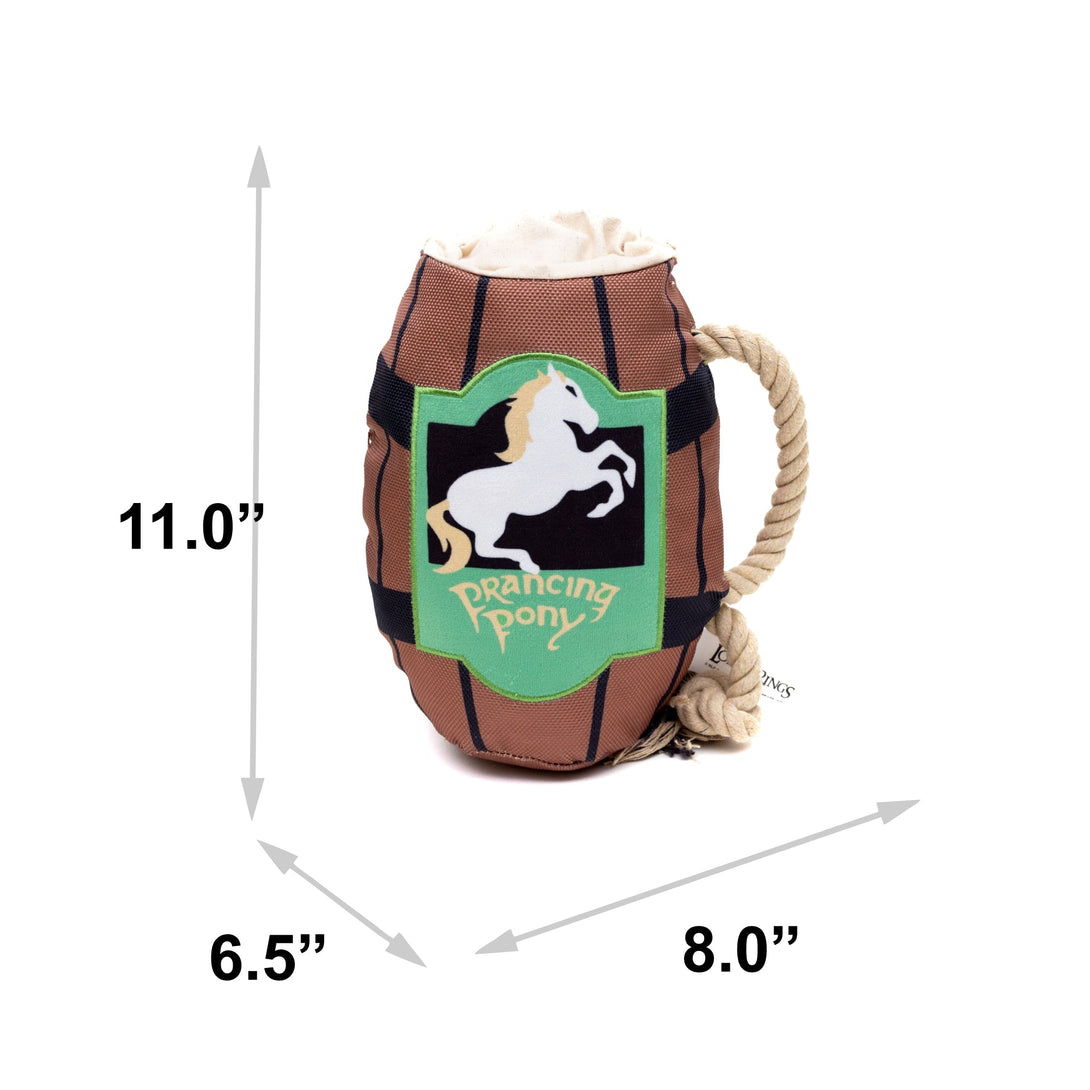 Lord of the Rings Prancing Pony Pint Mug Plush Squeaky Dog Toy – Dog Toys by Buckle - Down