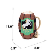 Lord of the Rings Prancing Pony Pint Mug Plush Squeaky Dog Toy – Dog Toys by Buckle - Down