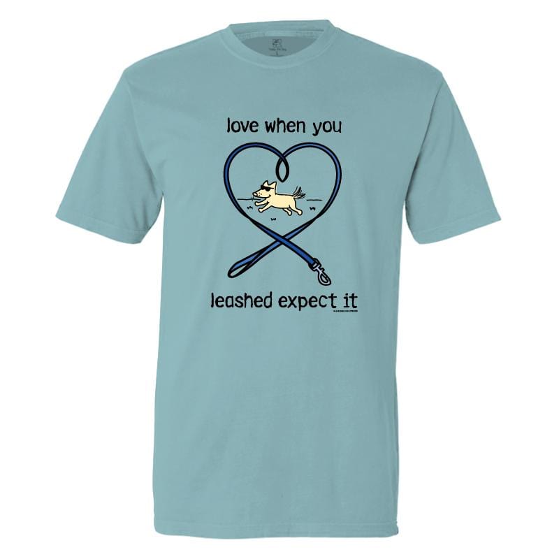 Love When You Dog Leashed Expect It - Classic Tee – Mens/Womens T-Shirts by Teddy the Dog