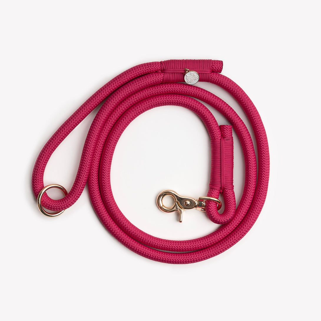 Magenta - Braided Rope Dog Leash – Dog Leashes by FURLOU