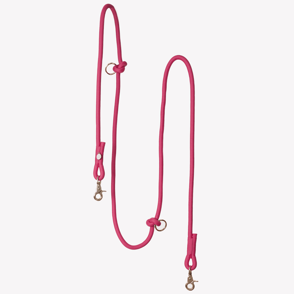 Magenta - Hands Free Braided Dog Leash – Dog Leashes by FURLOU