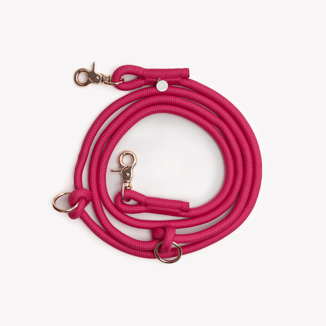 Magenta - Hands Free Braided Dog Leash – Dog Leashes by FURLOU