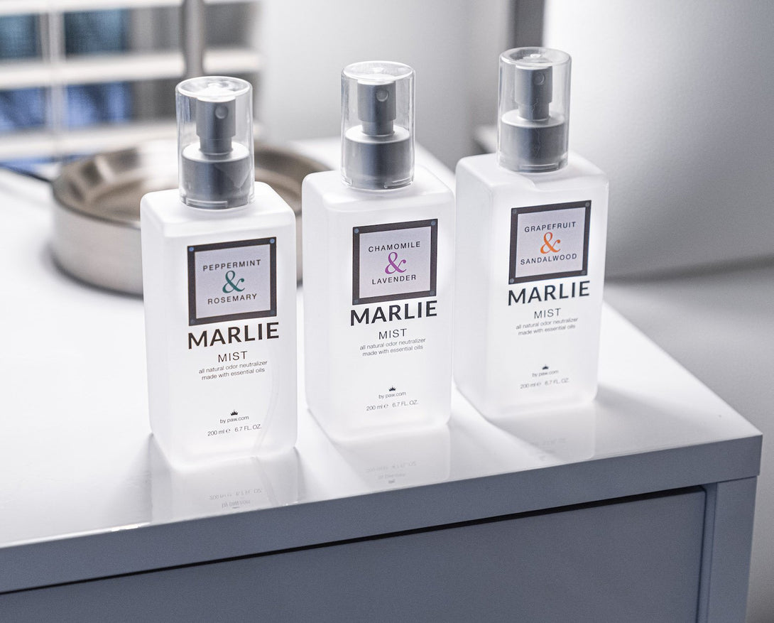 Marlie Mist Pet Odor Eliminator Spray with Essential Oils – Fragrance & Deodorizing by Paw.com