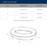 Microfiber Comfy Cup Bolster Dog Bed – Dog Beds by Carolina Pet Co.