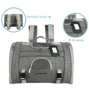 Monterey Series Horizontal Backpack Airline Compliant Backpack Dog Carrier – Pet Carriers by Mr. Peanut's Pet Carriers