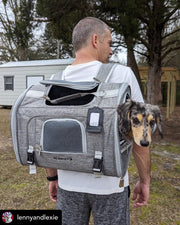 Monterey Series Horizontal Backpack Airline Compliant Backpack Dog Carrier – Pet Carriers by Mr. Peanut's Pet Carriers