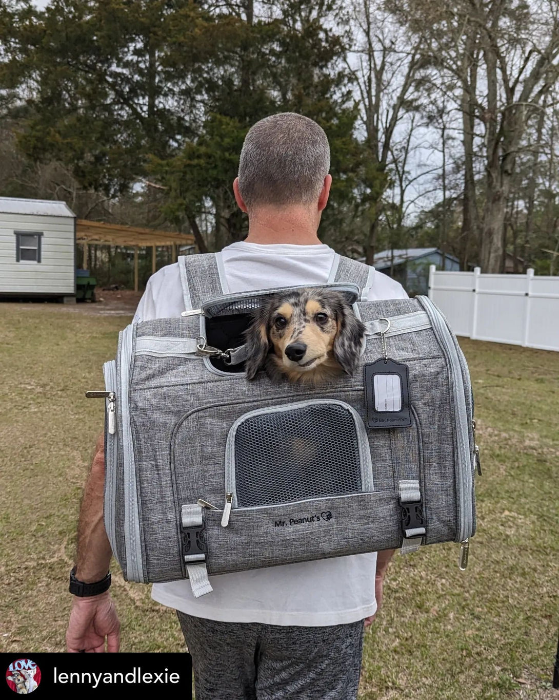 Monterey Series Horizontal Backpack Airline Compliant Backpack Dog Carrier – Pet Carriers by Mr. Peanut's Pet Carriers