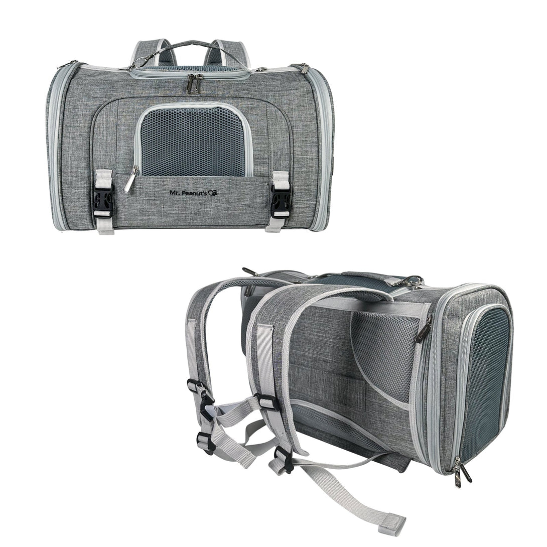 Monterey Series Horizontal Backpack Airline Compliant Backpack Dog Carrier – Pet Carriers by Mr. Peanut's Pet Carriers