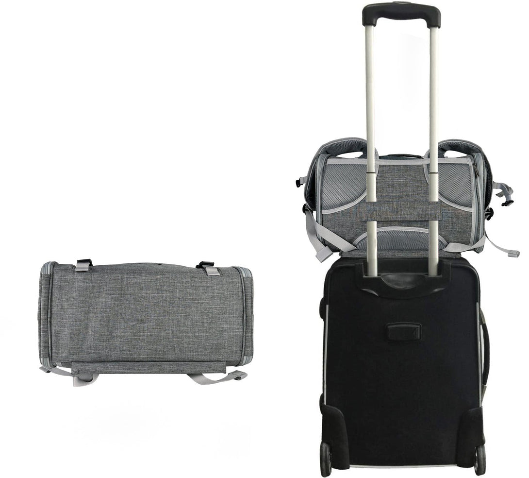 Monterey Series Horizontal Backpack Airline Compliant Backpack Dog Carrier – Pet Carriers by Mr. Peanut's Pet Carriers