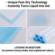 Mr. Peanut’s Premium Absorbent Gel Dog Pee Pads 23 x 23 - Scented Protection – Dog Cleaning & Potty by Mr. Peanut's Pet Carriers