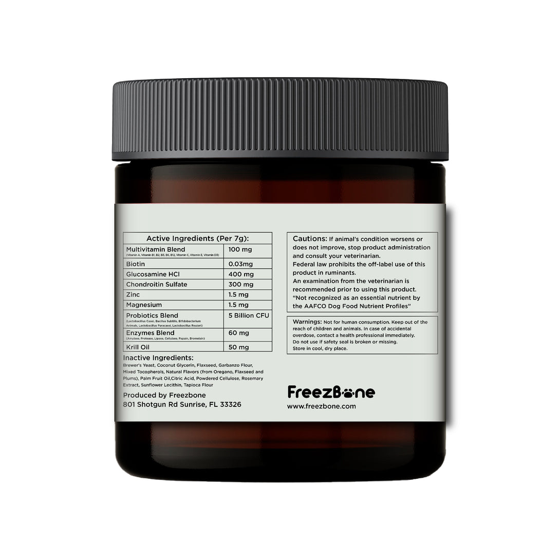 Multivitamins Chews (90 Chews) Dog Vitamin Supplements – Dog Vitamins & Supplements by Freezbone