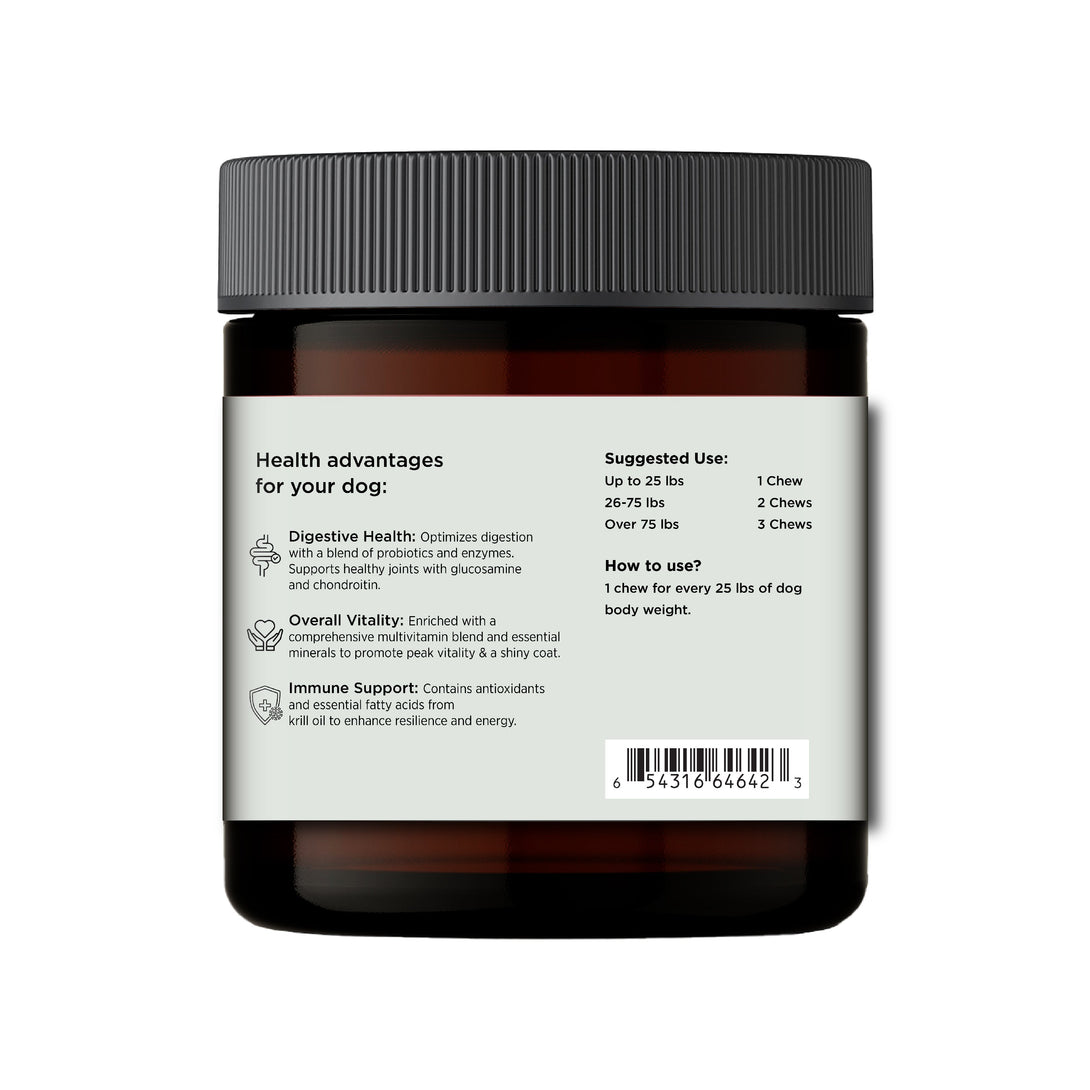 Multivitamins Chews (90 Chews) Dog Vitamin Supplements – Dog Vitamins & Supplements by Freezbone