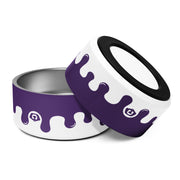 Pawcasso Purple Yam Paint Drip 32oz Dog Bowl – Dog Bowls & Feeders by WUFORIA