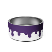 Pawcasso Purple Yam Paint Drip 32oz Dog Bowl – Dog Bowls & Feeders by WUFORIA