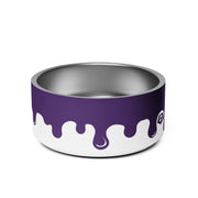 Pawcasso Purple Yam Paint Drip 32oz Dog Bowl – Dog Bowls & Feeders by WUFORIA