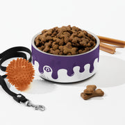 Pawcasso Purple Yam Paint Drip 32oz Dog Bowl – Dog Bowls & Feeders by WUFORIA