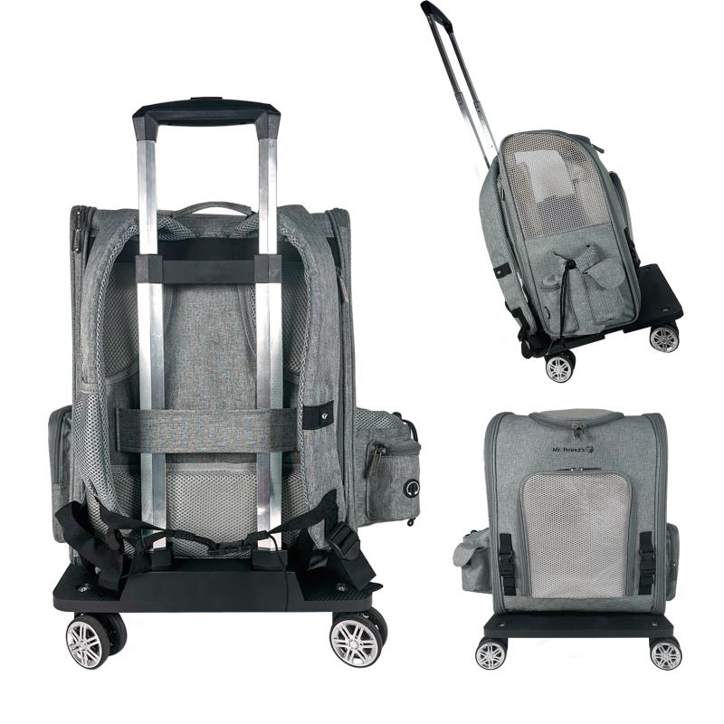 Pet Carrier/Luggage Bag Spinner Wheelbase Luggage Cart – Pet Carriers by Mr. Peanut's Pet Carriers