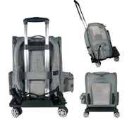 Pet Carrier/Luggage Bag Spinner Wheelbase Luggage Cart – Pet Carriers by Mr. Peanut's Pet Carriers