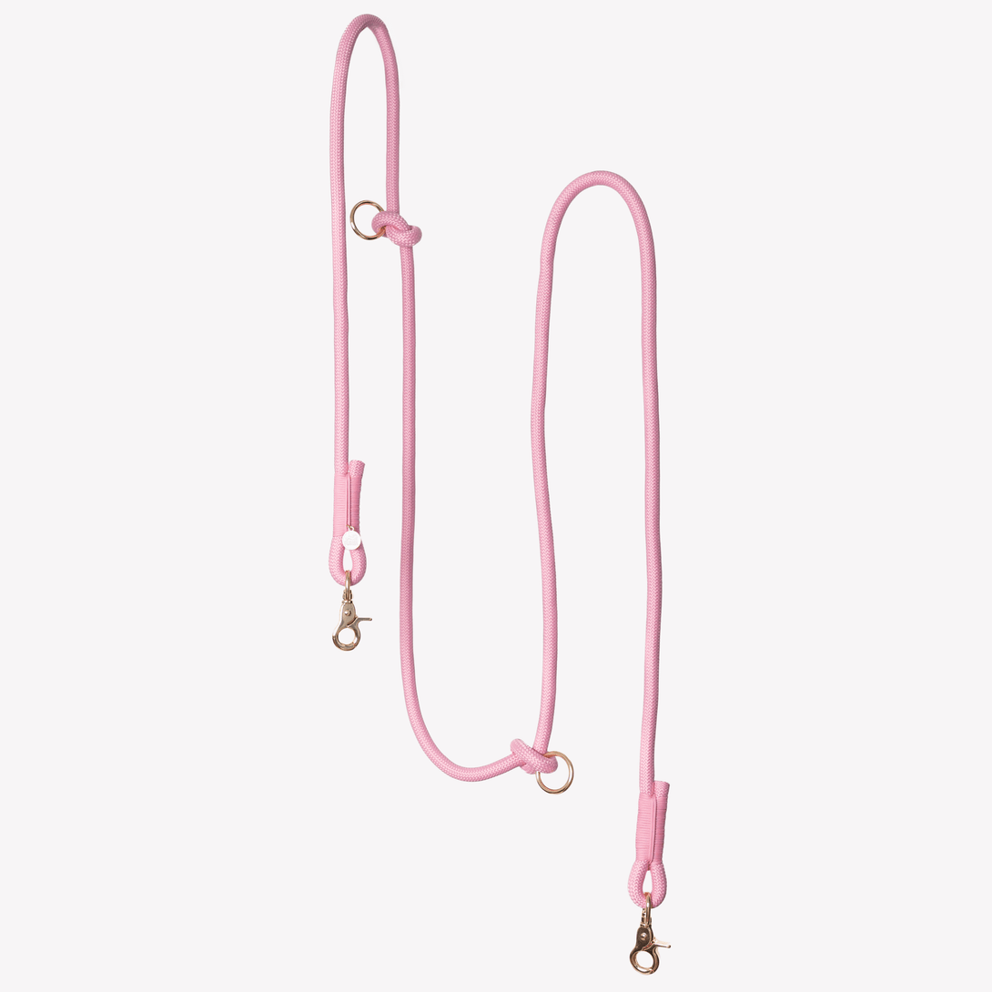 Pink - Hands Free Braided Dog Leash – Dog Leashes by FURLOU