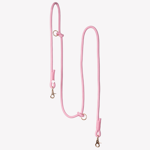 Pink - Hands Free Braided Dog Leash – Dog Leashes by FURLOU