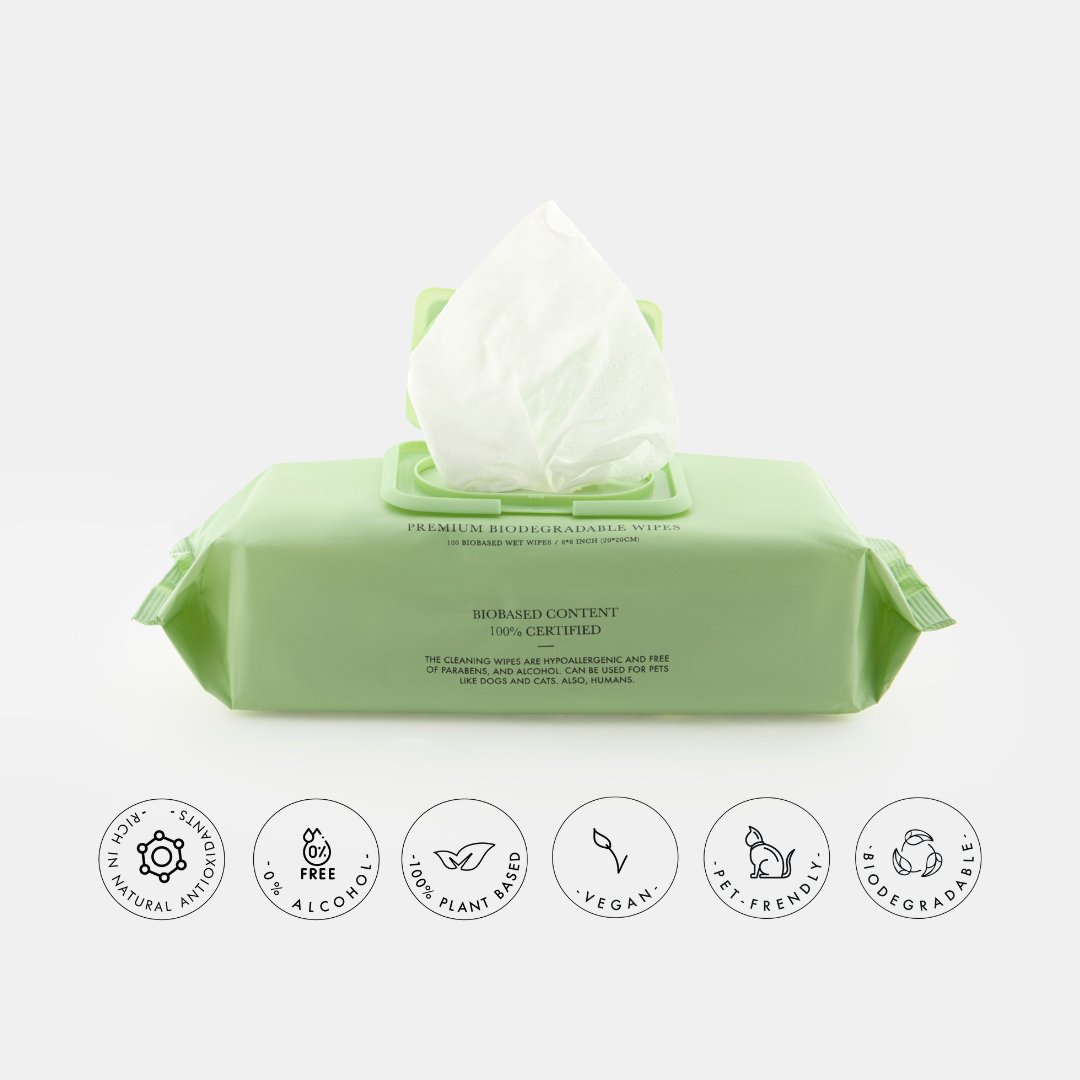 Premium Wipes - Biodegradable and Plant - Based – Dog Cleaning & Potty by Nina Woof