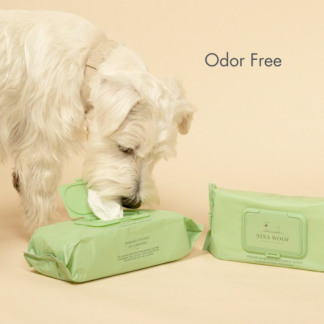 Premium Wipes - Biodegradable and Plant - Based – Dog Cleaning & Potty by Nina Woof