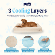 PupChill Cooling 4 - Bolster Dog Bed - Arctic Sand – Dog Beds by Paw.com