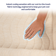 PupChill Cooling 4 - Bolster Dog Bed - Arctic Sand – Dog Beds by Paw.com