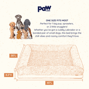 PupChill Cooling 4 - Bolster Dog Bed - Arctic Sand – Dog Beds by Paw.com