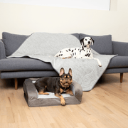PupChill Cooling Bolster Dog Bed + Waterproof Blanket Bundle - Arctic Grey – Bundles by Paw.com