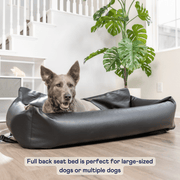 PupProtector Faux Leather Memory Foam Car Dog Bed - Black – Dog Beds by Paw.com