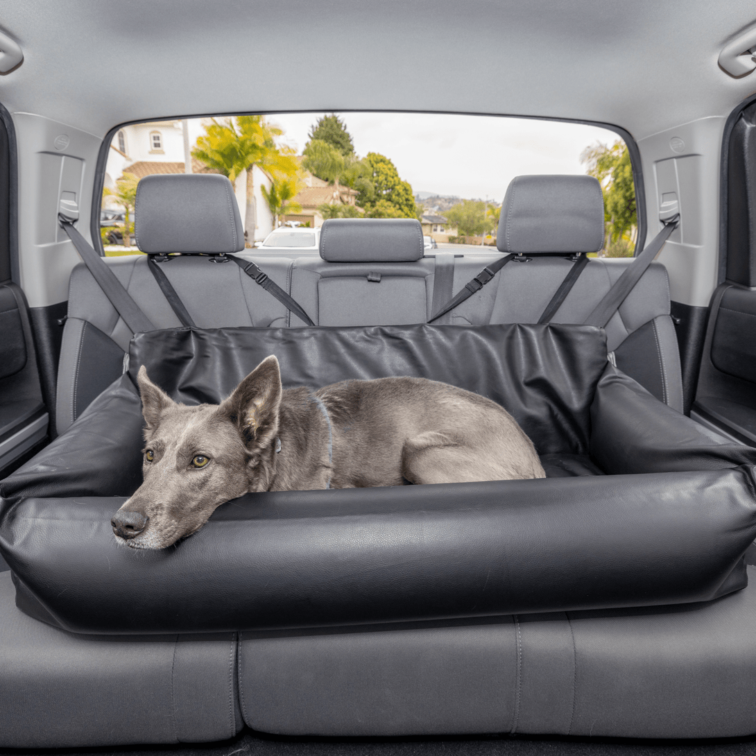 PupProtector Faux Leather Memory Foam Car Dog Bed - Black – Dog Beds by Paw.com