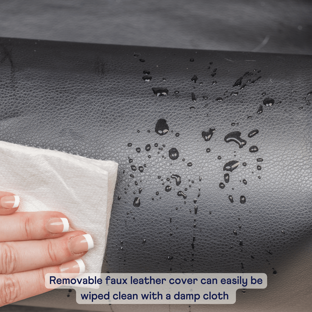 PupProtector Faux Leather Memory Foam Car Dog Bed - Black – Dog Beds by Paw.com