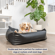 PupProtector Faux Leather Memory Foam Car Dog Bed - Black – Dog Beds by Paw.com