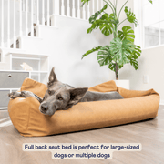 PupProtector Faux Leather Memory Foam Car Dog Bed - Camel – Dog Beds by Paw.com