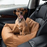 PupProtector Faux Leather Memory Foam Car Dog Bed - Camel – Dog Beds by Paw.com