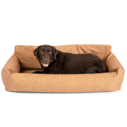 PupProtector Faux Leather Memory Foam Car Dog Bed - Camel – Dog Beds by Paw.com