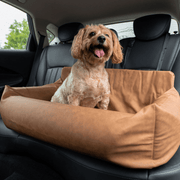 PupProtector Faux Leather Memory Foam Car Dog Bed - Camel – Dog Beds by Paw.com