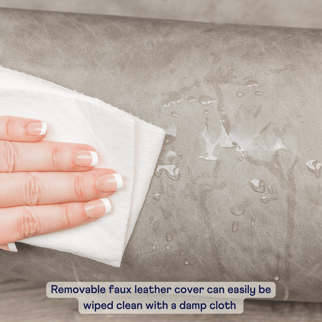 PupProtector Faux Leather Memory Foam Car Dog Bed - Slate Gray – Dog Beds by Paw.com