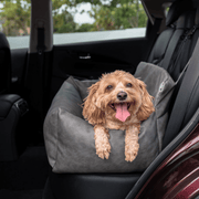 PupProtector Faux Leather Memory Foam Car Dog Bed - Slate Gray – Dog Beds by Paw.com