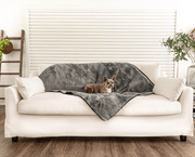 PupProtector Summer Short Fur Waterproof Throw Dog Blanket - Charcoal Grey – Dog Blankets by Paw.com