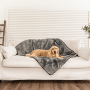 PupProtector Summer Short Fur Waterproof Throw Dog Blanket - Charcoal Grey – Dog Blankets by Paw.com